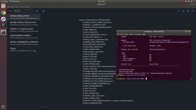 INSTALL OPENCV ON UBUNTU 18.04(OR OTHERS) | [2022] смотреть онлайн
