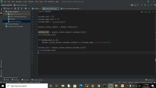 Python-Docker (How to create/remove/list volumes with python program) - Part5 смотреть онлайн