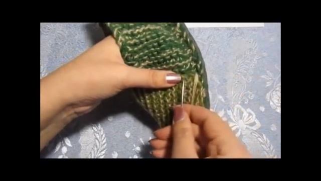 Вязаные тапочки на войлочной подошве спицами 6 смотреть онлайн