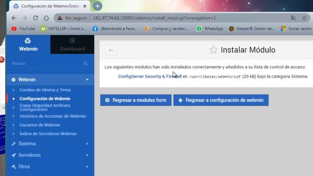 ? COMO INSTALAR FIREWALL CSF en VPS con panel Webmin o Vesta, Mantenimiento de VPS #3 2021 смотреть онлайн