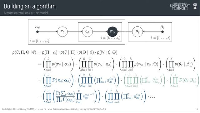 Probabilistic ML — Lecture 20 — Latent Dirichlet Allocation смотреть онлайн