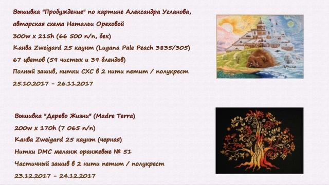#56 МОИ ВЫШИВКИ - Часть 4 - Прикладная вышивка смотреть онлайн