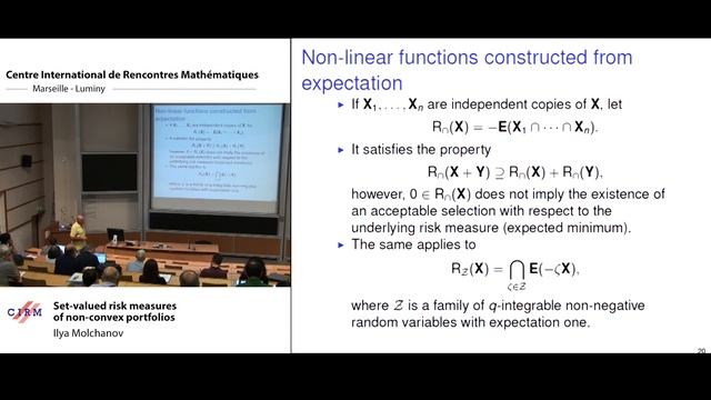 Ilya Molchanov: Set-valued risk measures of non-convex portfolios смотреть онлайн