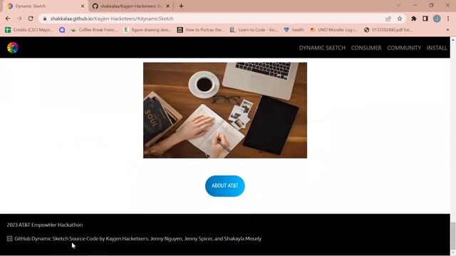 Dynamic Sketch Website for 2023 AT&T EmpowHer Hackathon смотреть онлайн