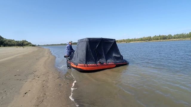 Носовой тент и тент-палатка на лодку ПВХ смотреть онлайн