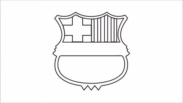 How to Draw a FC Barcelona logo Easy step by step / Как нарисовать логотип барселоны смотреть онлайн