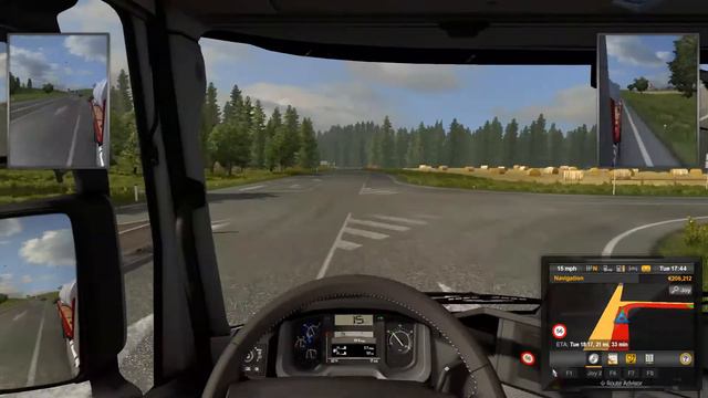 Euro Truck Simulator 2 -Part 2- Realistic Graphics Mod смотреть онлайн