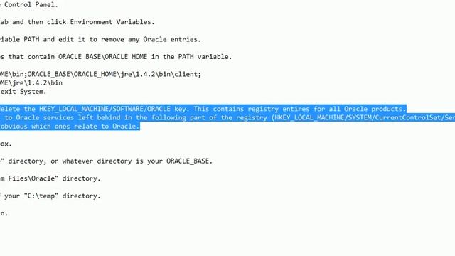 Uninstall oracle database 11g from windows 7 and 8 manually #1 смотреть онлайн