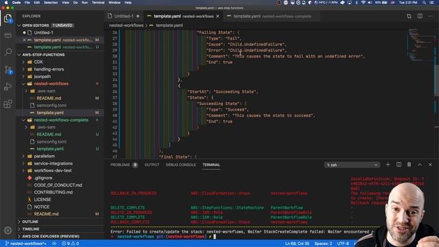 AWS Step Functions: Nested workflows смотреть онлайн