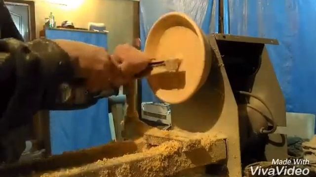 Изготовление деревянной тарелки на токарном станке смотреть онлайн