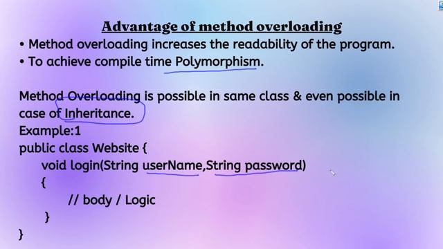 Java | Overloading | Method Overloading | Advantages of Method Overloading смотреть онлайн