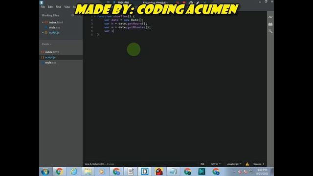Clock with HTML, CSS, JS Use of getTime() in Js Simple Javascript Clock Project смотреть онлайн