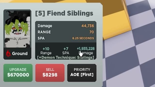 Gyutaro 6Star + Daki izza PEAK BLEEDAH (Fiend Siblings) on All Star Tower Defense смотреть онлайн