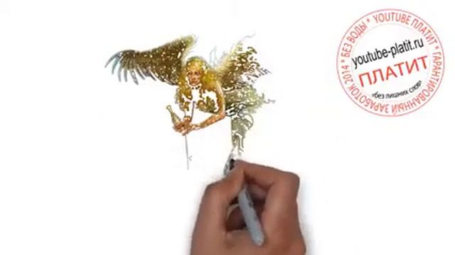 Как правильно рисовать ангела Как нарисовать ангела для детей поэтапно карандашом смотреть онлайн