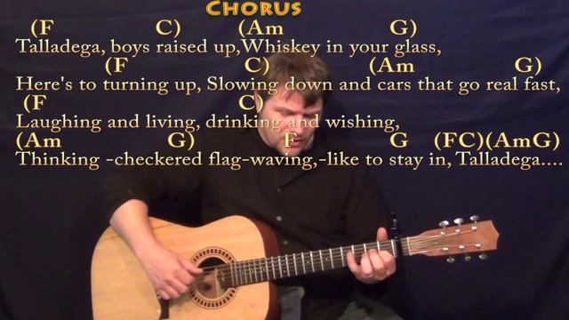 Talladega - Fingerstyle Guitar Cover Lesson with Chords/Lyrics смотреть онлайн