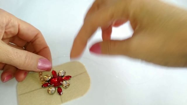 Брошь со стразами. МК