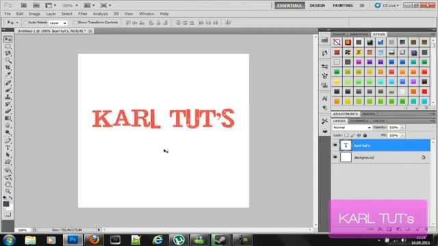 How to make Text in Adobe Photoshop CS2 смотреть онлайн