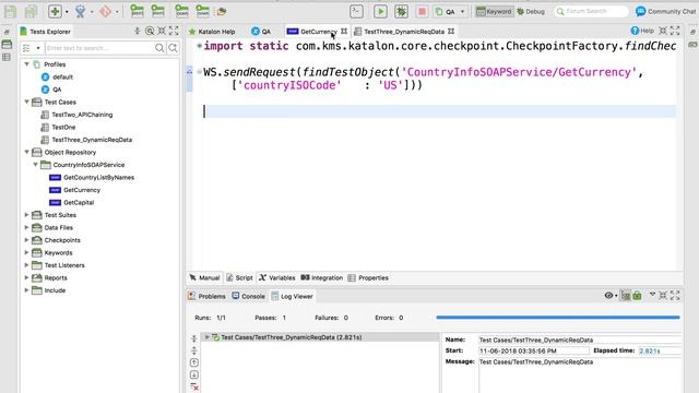 Katalon Studio API Testing | Sample SOAP API Testing Project 5 | Dynamic Data смотреть онлайн