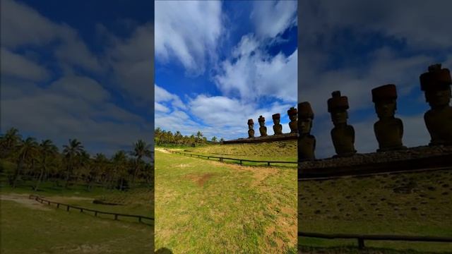Каменные истуканы острова Пасхи / #7 Stone idols of Easter Island / Google Earth #shorts смотреть онлайн