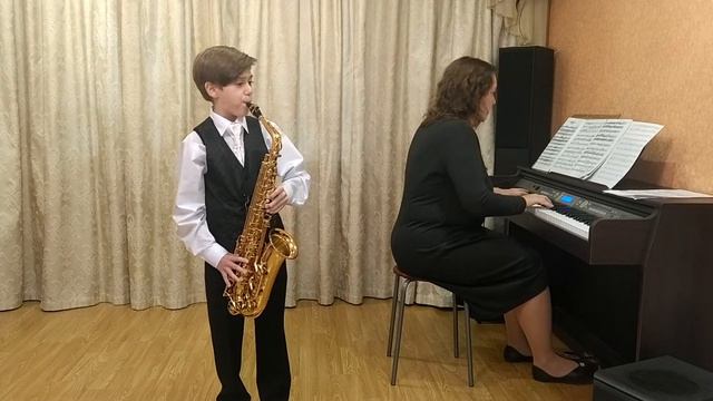 Яшков Пётр, саксофон, 9 лет, Г. Гендель "Соната 4 (3 и 4 часть) смотреть онлайн