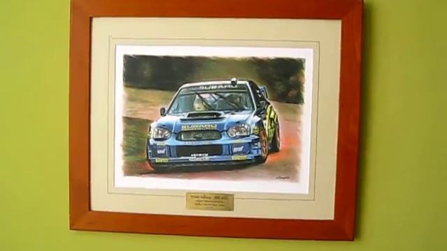 001 Petter Solberg Subaru Impreza WRC Tour de Corse 2003 art print.avi смотреть онлайн