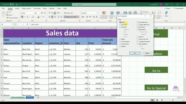 Excel - Session 9 -Excel Find and Replace смотреть онлайн