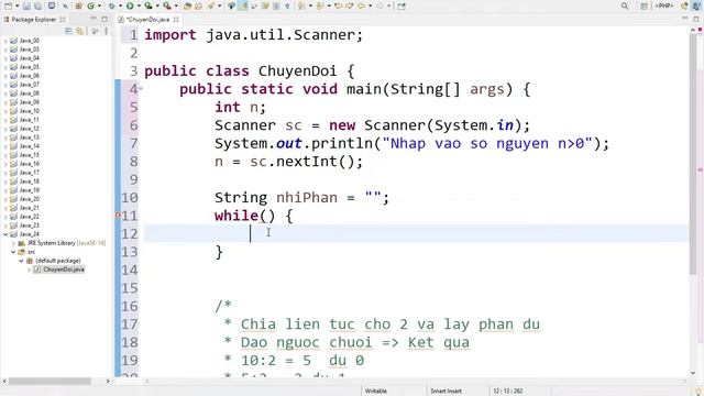 Java 24. Chuyển đổi số từ thập phân sang nhị phân | Phần 1 - Lập Trình Java Cơ Bản смотреть онлайн