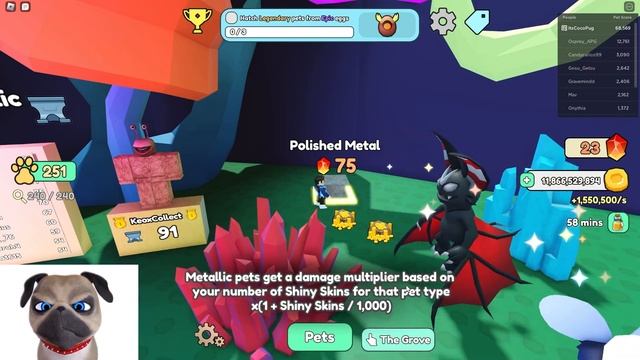 Upgrading My Shiny Luck To 1.2X In Roblox Collect All Pets! смотреть онлайн