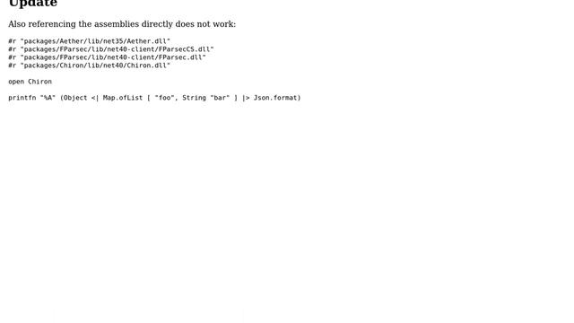 Cannot get F# Chiron Json serializer working on Linux (2 Solutions!!) смотреть онлайн
