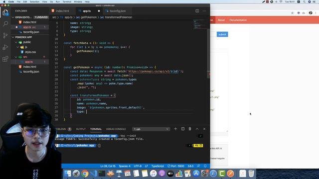 สอนสร้าง Pokedex App ด้วย HTML CSS & TypeScript смотреть онлайн