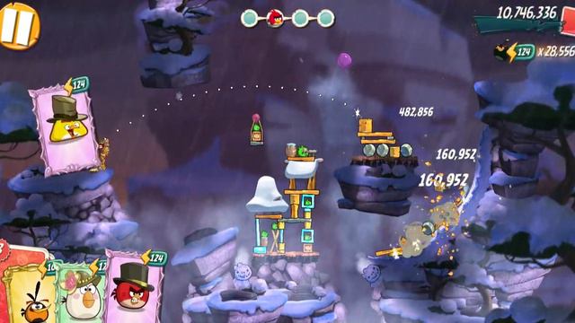 Angry Birds 2 PC (Windows 11) King Pig Panic (KPP) with Bubbles for extra Hal card (June 12, 2023) смотреть онлайн
