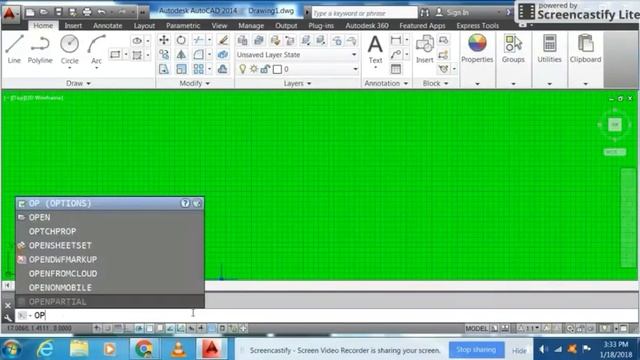 Autocad 2018 - Tutorial for Begingers:3. How to change Background Color I Crosshair Size & Color смотреть онлайн