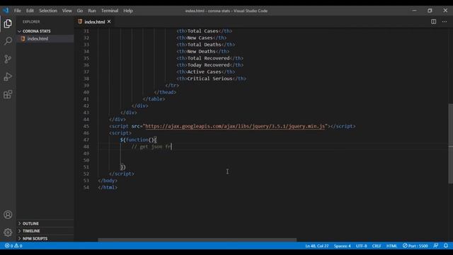 html bootstrap 4 json api corona virus stats with corona rest api смотреть онлайн