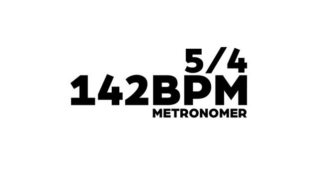 142 BPM Metronome 5/4 смотреть онлайн