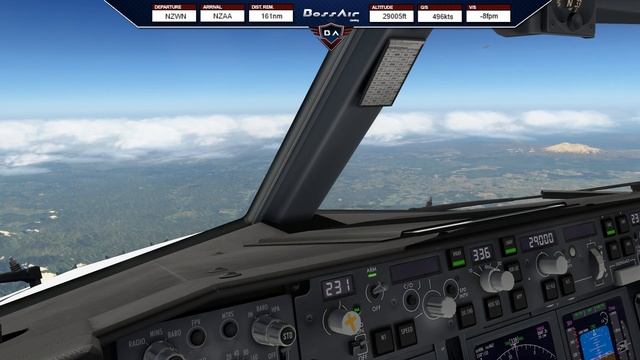 X-Plane 11 | Wellington (NZWN) - Auckland (NZAA) | B737 ▷ New Zealand Scenery Ortho4XP ◁ смотреть онлайн