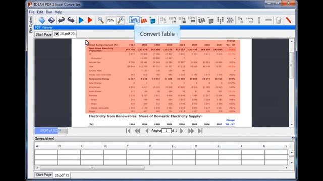 IDEA4 PDF 2 Excel Converter (converting selected table) смотреть онлайн