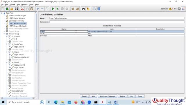Performance Testing with Jmeter (Session -16) Quality Thought смотреть онлайн