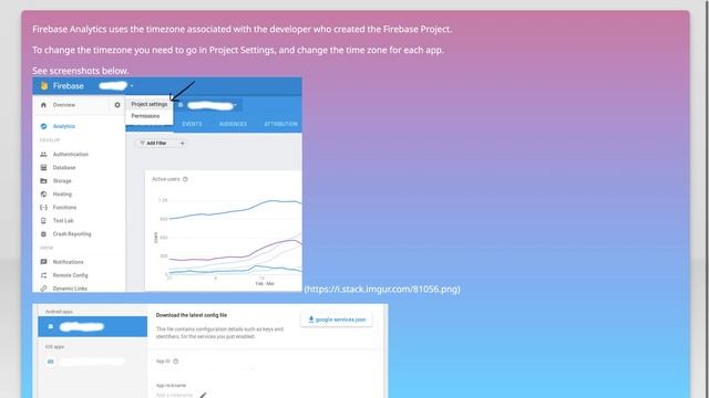 Timezone of Firebase Analytics смотреть онлайн