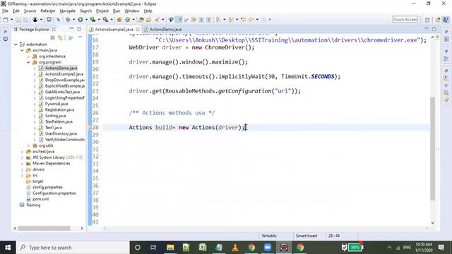Actions and Action Class in Selenium | Java | 17-01-2020 смотреть онлайн