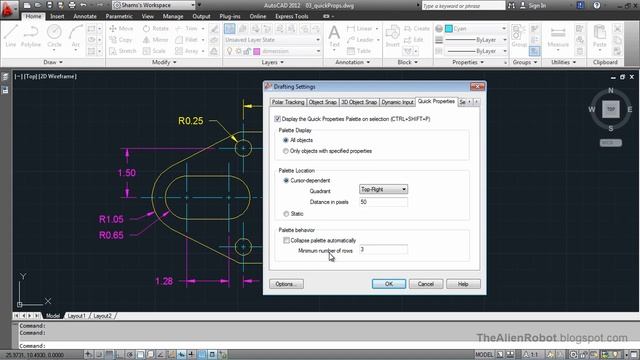 AutoCAD 2012 Introduction Training-1403 Quick properties tool смотреть онлайн
