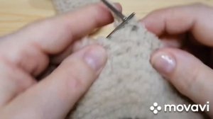 Плюшевые пинетки спицами ( 0-3 мес.) ?Plush booties with knitting needles.
