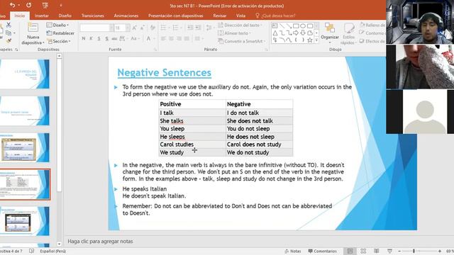 video de la clase 5sec simple present negative and yes no question смотреть онлайн