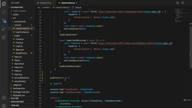 5. Reloading Likes Data after Like Remove Like button click смотреть онлайн