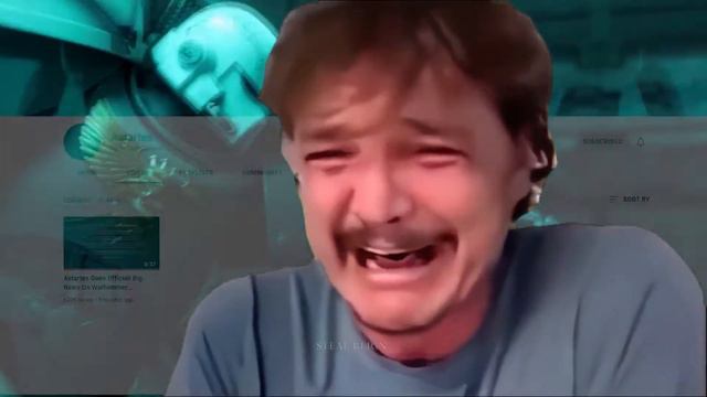 Pedro Pascal crying for astartes . Warhammer 40k meme. смотреть онлайн