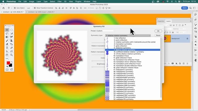 How To Create Painted Spiral Design In Adobe Photoshop смотреть онлайн
