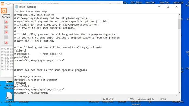 XAMP MySQL Port Number problem fixed смотреть онлайн