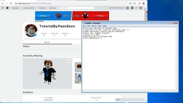 ROBLOX FOLLOW BOT FOR FREE, GET 3.000 FOLLOWERS IN 5 MINUTES! [NEW AND WORKING] смотреть онлайн
