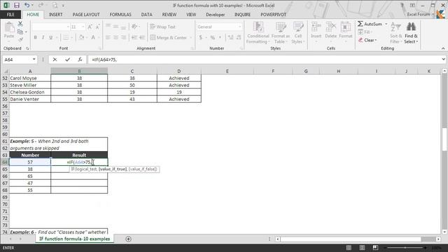 IF Function Formulas: 10 Examples!