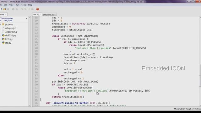 Raspberry Pico DHT11 how to read temperature and Humidity Python program Explained Thonny IDE Tamil смотреть онлайн