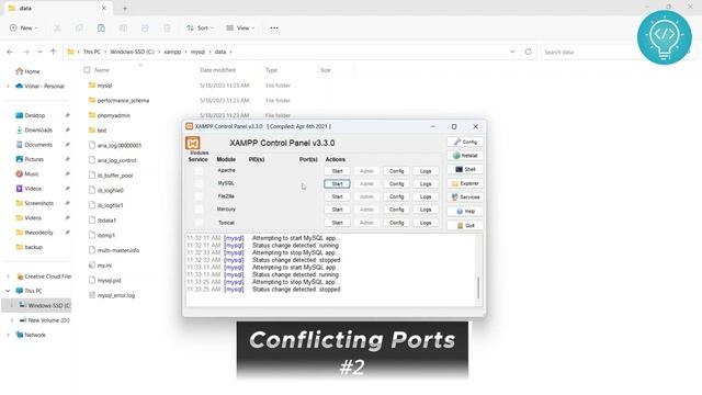 Fix Error "MySQL Shutdown Unexpectedly" in XAMPP [SOLVED] смотреть онлайн